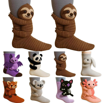 HugsyFeet™ Animal Hugging Socks